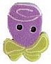 Wee Purple Ribbon Rose